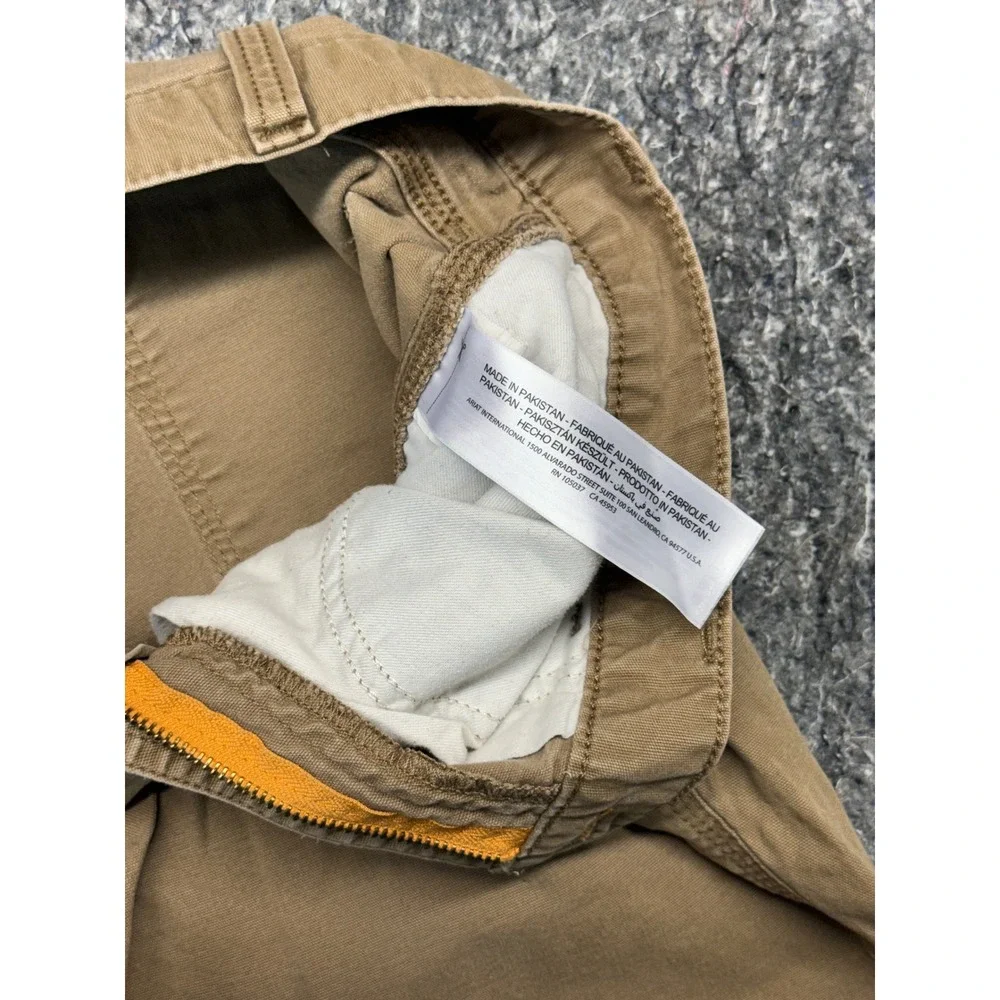 Ariat Rebar M4 Relaxed Straight Work Pants Mens 34x34 Tan Canvas Utility Cargo